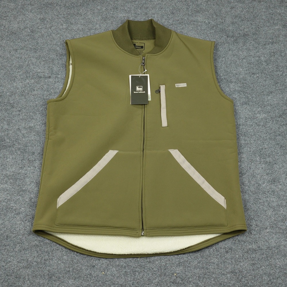 Banded Vest Mens XL Olive Green Water-Resistant Windproof Fleece Lined Tactical